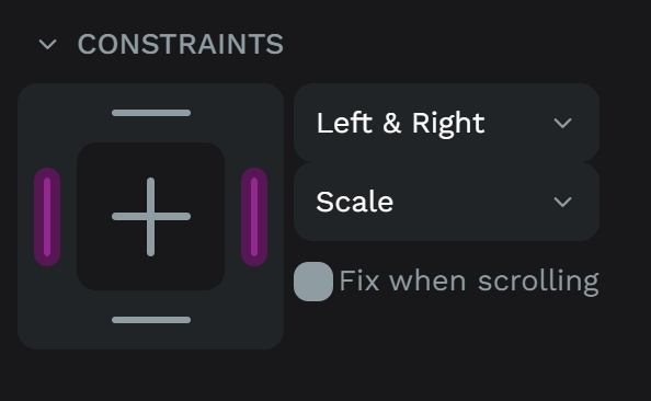 Horizontal constraints